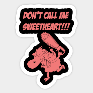 Hazel (Red on Black Version) Sticker